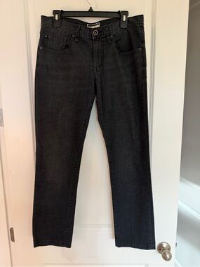 Travis Mathew Men's Black Straight Jeans